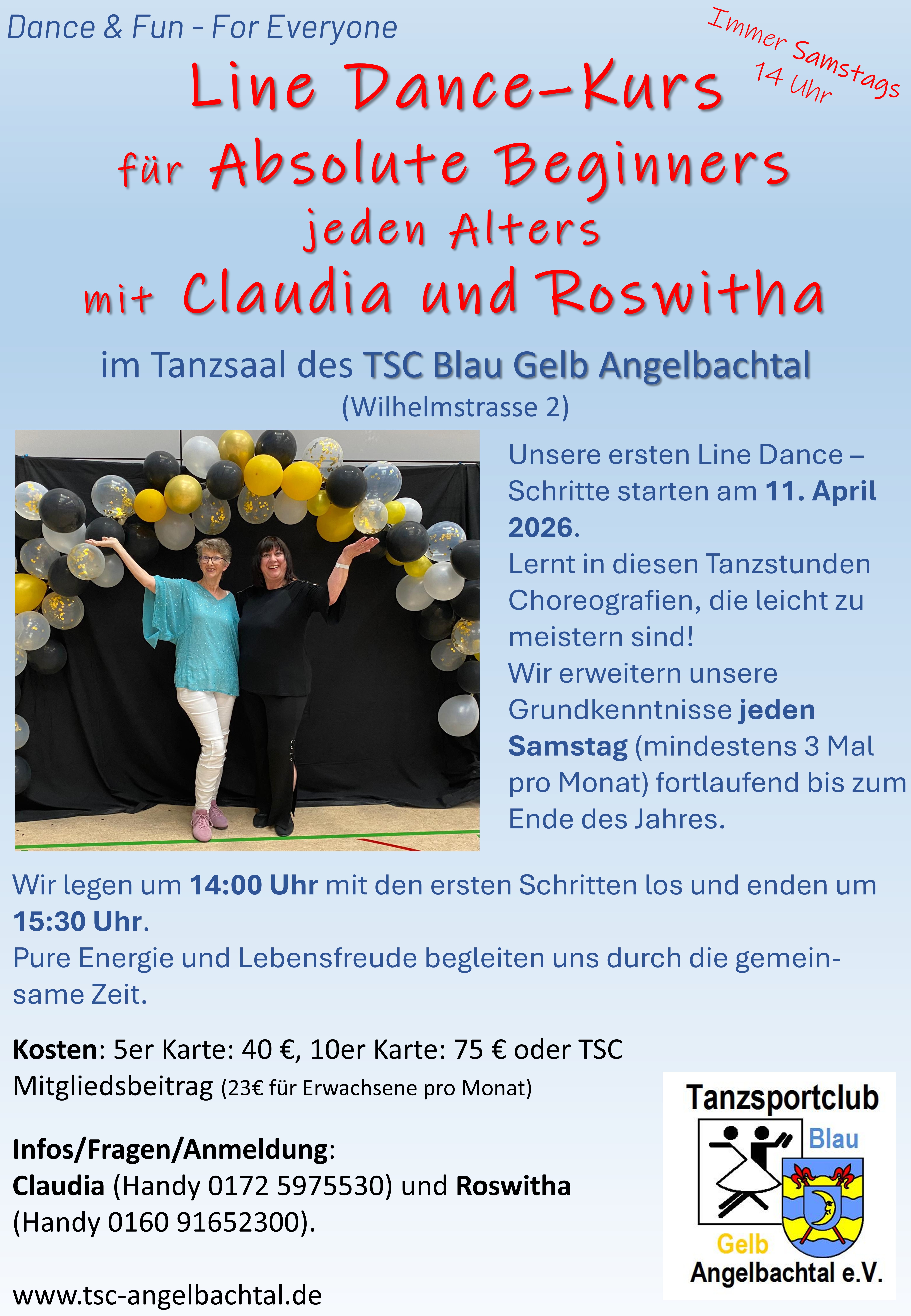 2026 TSC Line Dance Absolute Beginners